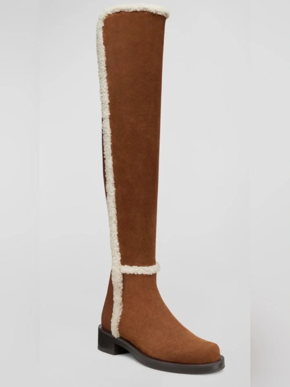 NWOT Stuart Weitzman 5050 OTK Shearling boot size 8